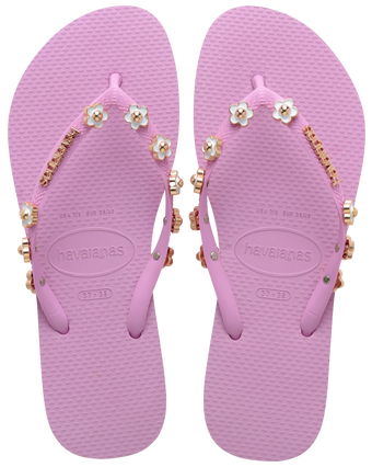 The Havaianas Womens Slim Stylish Flip Flops in Fresh Lavender