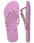 The Havaianas Womens Slim Stylish Flip Flops in Fresh Lavender