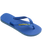 The Havaianas Mens Brasil Logo Neon Flip Flops in Star Blue
