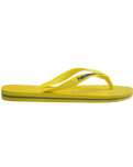 The Havaianas Boys Boys Brasil Logo Neon Flip Flops in Citrus Yellow