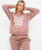The Born by the Sea Womens Shells Sweatshirt in Hazy Pink