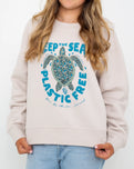 Turtle Sweatshirt in Bone