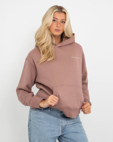 Cornwall Arch Hoodie in Hazy Pink