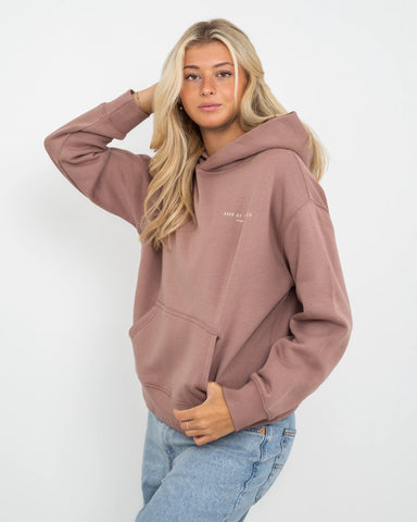 Cornwall Arch Hoodie in Hazy Pink