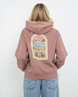 Cornwall Arch Hoodie in Hazy Pink