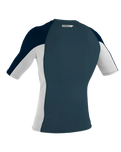 The O'Neill Premium Skins Rash Vest in Cadet Blue, White & Abyss