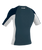 The O'Neill Premium Skins Rash Vest in Cadet Blue, White & Abyss