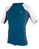 The O'Neill Premium Skins Rash Vest in Ultra Blue, Copen Blue & White