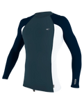 The O'Neill Premium Skins Long Sleeve Rash Vest in Cadet Blue, White & Abyss