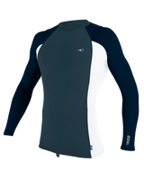 The O'Neill Premium Skins Long Sleeve Rash Vest in Cadet Blue, White & Abyss