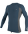 The O'Neill Premium Skins Long Sleeve Rash Vest in Copen Blue & Smoke