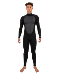 The O'Neill Mens Mens Epic 4/3mm Back Zip Wetsuit in Black