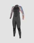 Epic 3/2mm Back Zip Wetsuit in Graphite & Desert Bloom