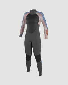 Epic 3/2mm Back Zip Wetsuit (2022) in Graphite & Desert Bloom