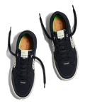 The Cariuma Mens The Vallely Skate Shoes in Black & Ivory