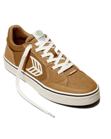 The Cariuma Mens The Vallely Skate Shoe in Camel & Ivory