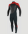 The O'Neill Boys Epic 5/4mm Back Zip Wetsuit in Gunmetal, Black & Red