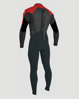 The O'Neill Boys Epic 5/4mm Back Zip Wetsuit in Gunmetal, Black & Red