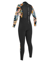 The O'Neill Girls Epic 5/4mm Back Zip Wetsuit in Black & Demiflor