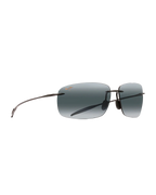 The Maui Jim Breakwall Polarised Sunglasses in Gloss Black & Neutral Grey