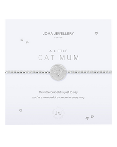 Little Cat Mum Bracelet in Silver