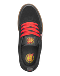 Boys Marana X Santa Cruz Shoes in Black, Red & Gum