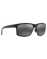 The Maui Jim Pokowai Arch Polarised Rectangular Sunglasses in Matte Black & Neutral Grey