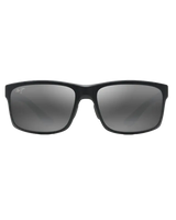 The Maui Jim Pokowai Arch Polarised Rectangular Sunglasses in Matte Black & Neutral Grey