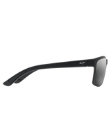 The Maui Jim Pokowai Arch Polarised Rectangular Sunglasses in Matte Black & Neutral Grey