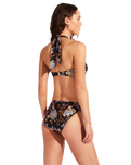 The Seafolly Womens Silk Road Twist Band Mini Bikini Bottoms in Black