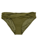 The Seafolly Womens Collective Twist Band Hipster Bikini Bottoms in Avocado