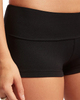The Seafolly Womens Collective Roll Top Boy Leg Bikini Bottoms in Black