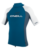 The O'Neill Premium Skins Turtleneck Rash Vest in Ultra Blue, Copen Blue & White