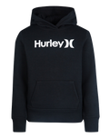 The Hurley Girls Girls One & Only Fleece Hoodie in Dark Grey & White