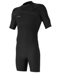 Hammer 2mm Chest Zip Shorty Wetsuit in Black