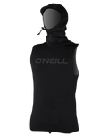 The O'Neill ThermoX Hooded Rash Vest in Black