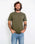 The Salt Water Seeker Mens Angles T-Shirt in Army