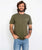 The Salt Water Seeker Mens Angles T-Shirt in Army