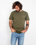 The Salt Water Seeker Mens Angles T-Shirt in Army