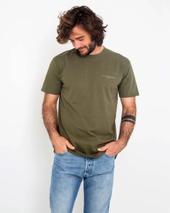 The Salt Water Seeker Mens Angles T-Shirt in Army