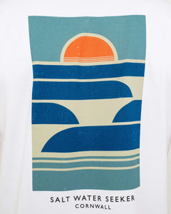 The Salt Water Seeker Mens Dream T-Shirt in White