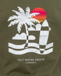 Palm T-Shirt in Army