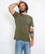 The Salt Water Seeker Mens Quiver T-Shirt in Army