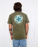 The Salt Water Seeker Mens Quiver T-Shirt in Army