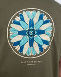 The Salt Water Seeker Mens Quiver T-Shirt in Army