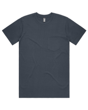 The AS Colour Mens Classic Pocket T-Shirt in Petrol Blue