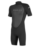 The O'Neill Mens Reactor-2 2mm Back Zip Shorty Wetsuit in Black