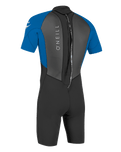 The O'Neill Mens Reactor-2 2mm Back Zip Shorty Wetsuit in Black & Ocean