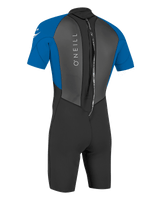 The O'Neill Mens Reactor-2 2mm Back Zip Shorty Wetsuit in Black & Ocean