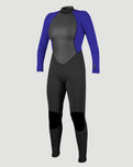 Reactor-2 3/2mm Back Zip Wetsuit in Black & Cobalt